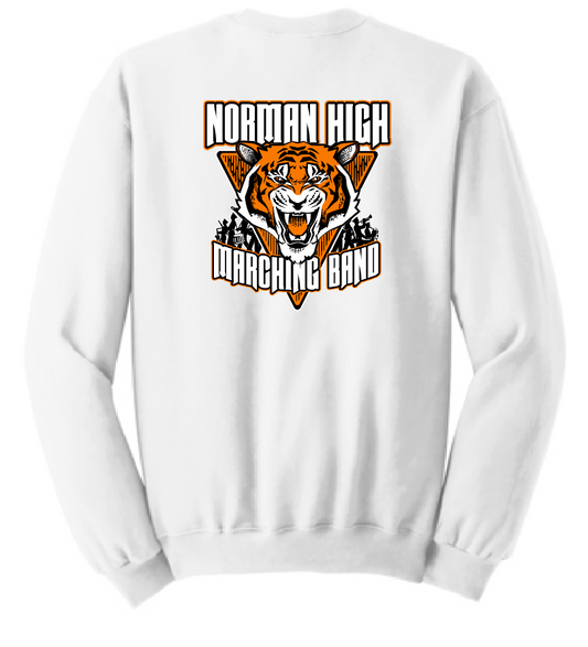 NHS Band "Marching Band" Design Jerzees Sweatshirt (white)