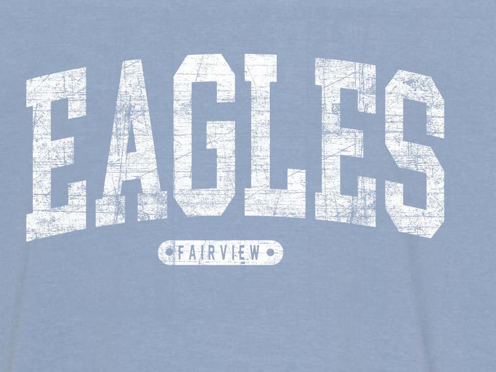 Fairview "Simple Arch" Design Comfort Colors S/S T-shirt (blue)