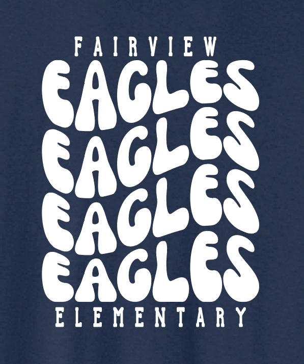 Fairview "Wavy" Design Gildan Hooded Sweatshirt