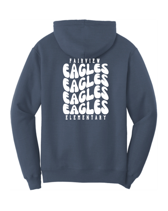 Fairview "Wavy" Design Gildan Hooded Sweatshirt