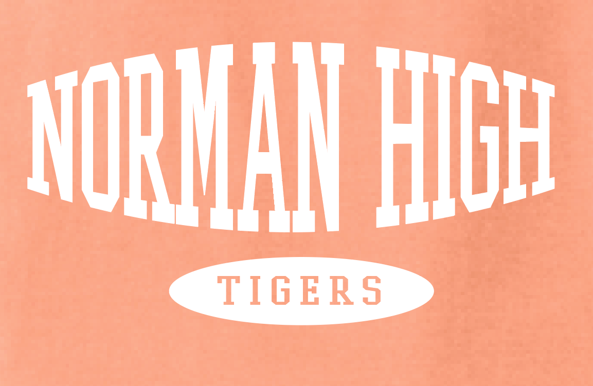 NHS Cheer "Puff" Design Comfort Color S/S T-shirt (melon)