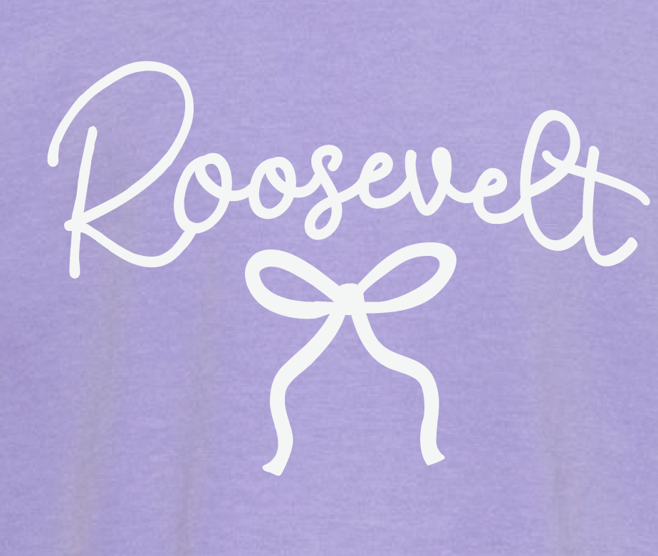 Roosevelt "Bow" Design Comfort Colors S/S T-shirt (violet)