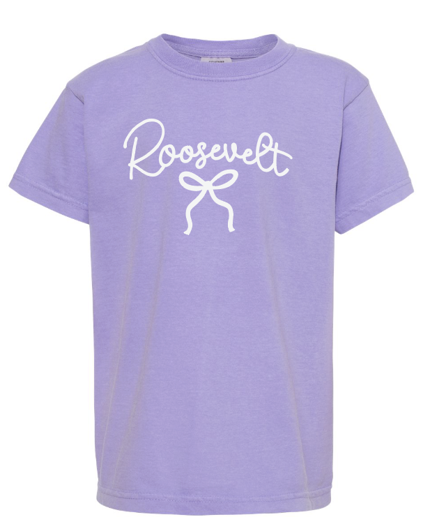 Roosevelt "Bow" Design Comfort Colors S/S T-shirt (violet)