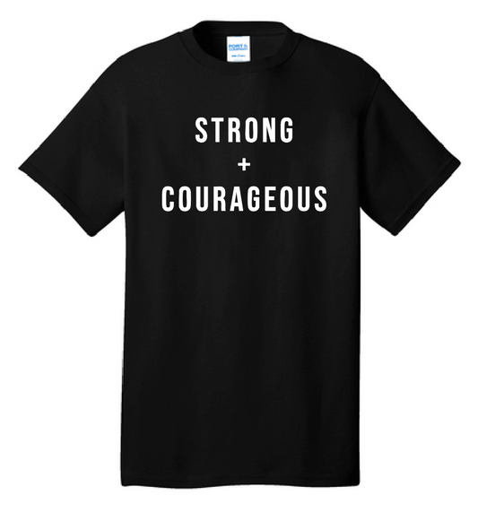 Team Reid "Strong & Courageous" Design S/S T-shirt (black)