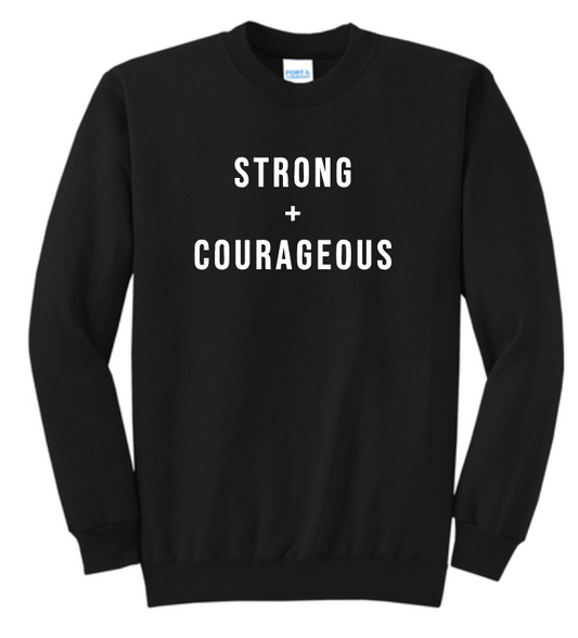 Team Reid "Strong & Courageous" Design Sweatshirt (black)