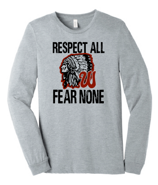 Wynnewood "Respect All" Design L/S Softstyle T-shirt