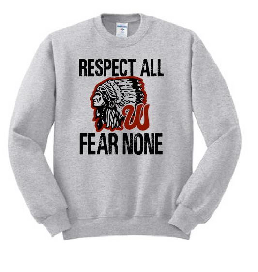 Wynnewood "Respect All" Design Crewneck Sweatshirt