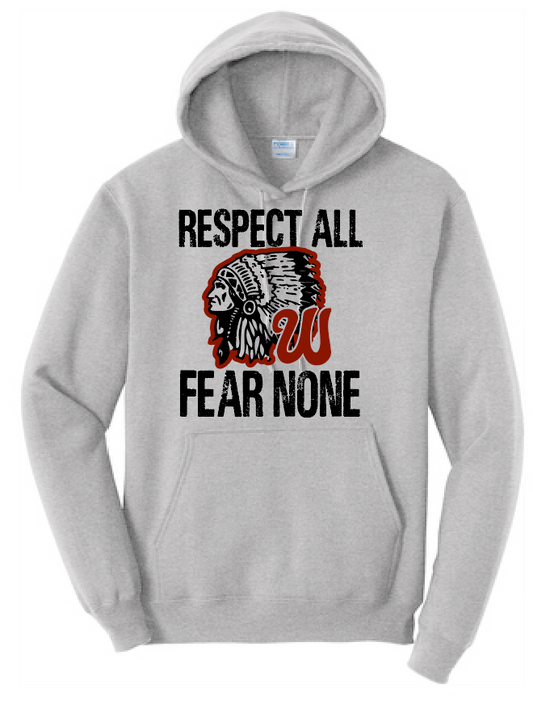Wynnewood "Respect All" Design Hooded Sweatshirt