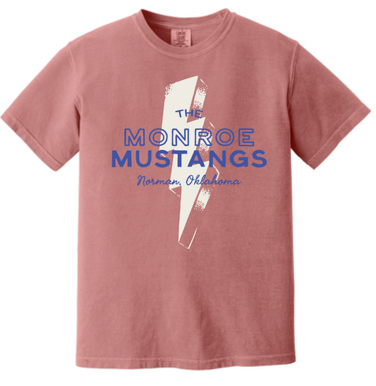 Monroe "Bolt" Design S/S T-shirt (crimson)