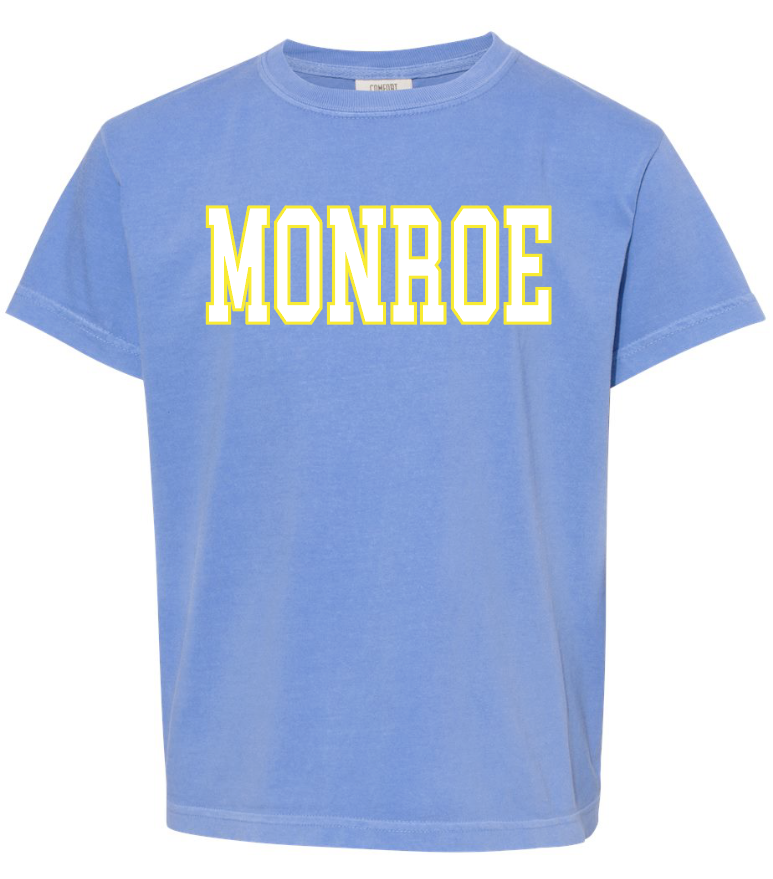 Monroe "Athletic Block" Design S/S T-shirt