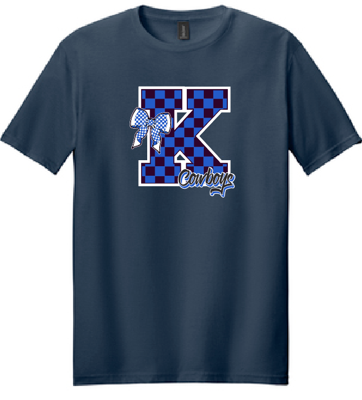 Kennedy "Checker K" Design S/S T-shirt (navy)