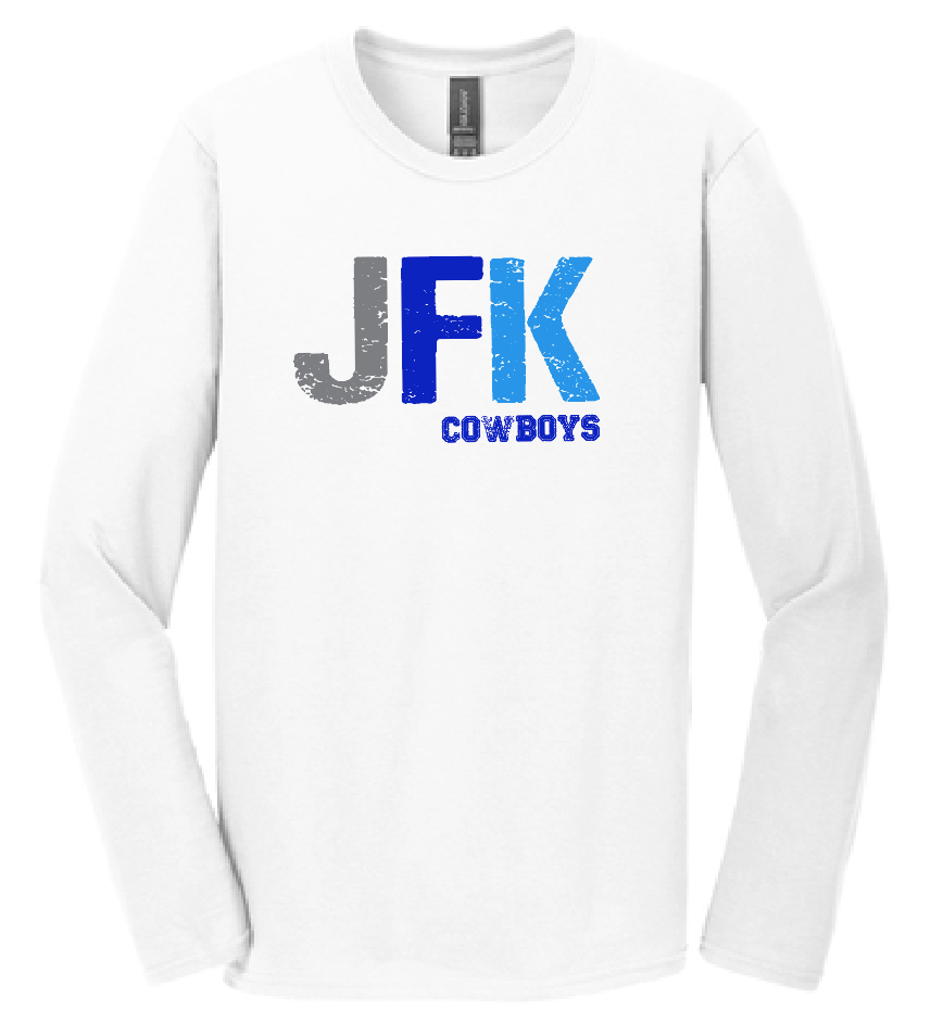 Kennedy "JFK" Design L/S T-shirt (white)