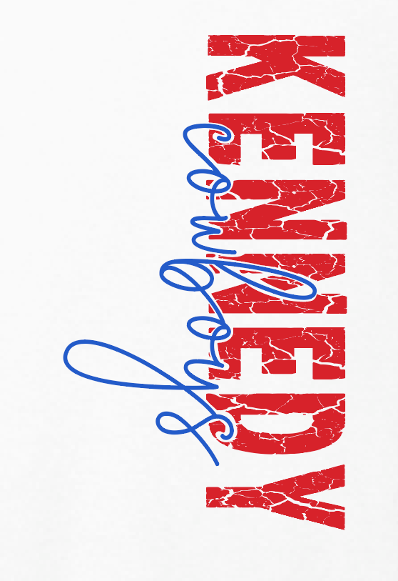 Kennedy "Star Sleeve" Design Hooded Sweatshirt (white)