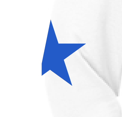Kennedy "Star Sleeve" Design Hooded Sweatshirt (white)