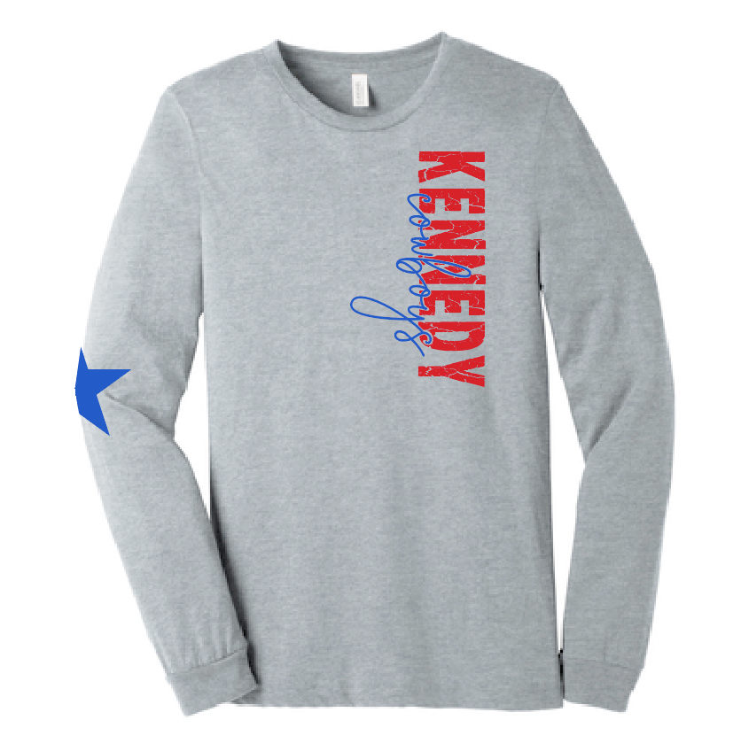 Kennedy "Star Sleeve" Design L/S T-shirt (heather)
