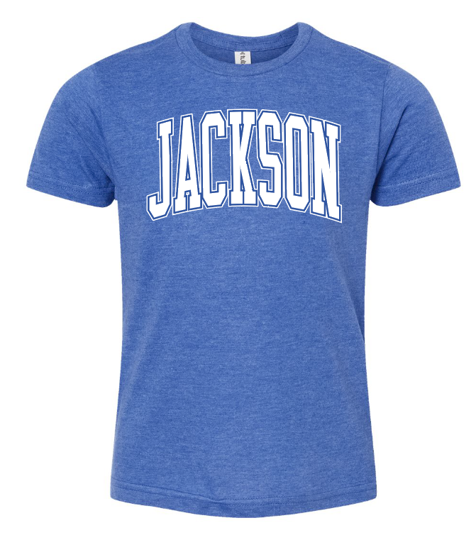 Jackson "Arched" Design Softstyle S/S T-shirt (royal)