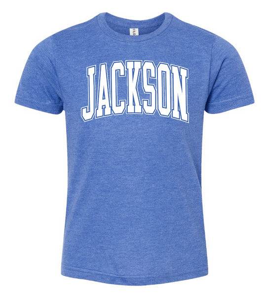 Jackson "Arched" Design Softstyle S/S T-shirt (royal)