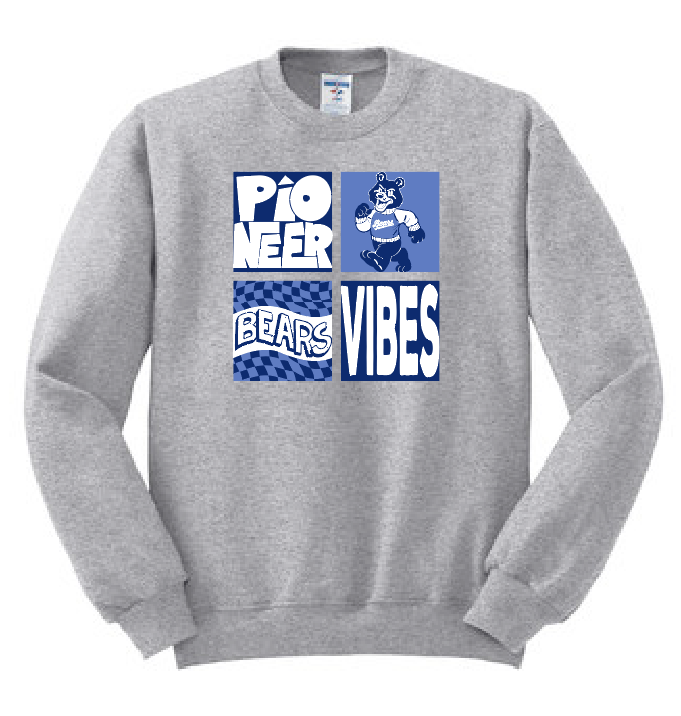 Pioneer "Vibes" Design Crewneck Sweatshirt (heather)