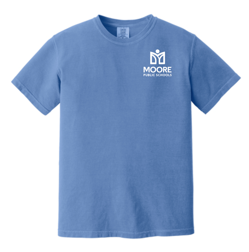 MPS PE Teachers "Whistle" Design Comfort Colors S/S T-shirt (flo blue)