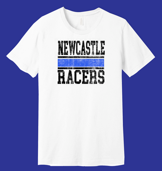 Newcastle Cheer "Racer" Design S/S t-shirt