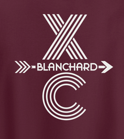 Blanchard XC "Tri-line XC" Design L/S Performance T-shirt (maroon)