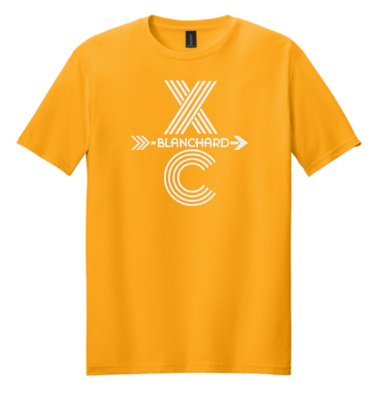 Blanchard XC "Tri-line XC" Design S/S T-shirt (gold)