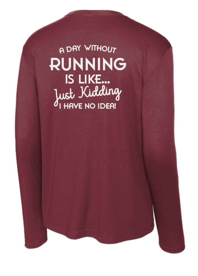 Blanchard XC "Tri-line XC" Design L/S Performance T-shirt (maroon)