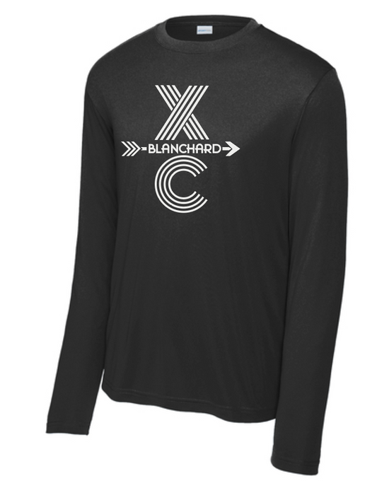 Blanchard XC "Tri-line XC" Design L/S Performance T-shirt (black)