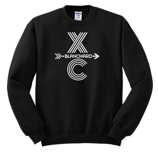 Blanchard XC "Tri-line XC" Design Crewneck Sweatshirt (black)