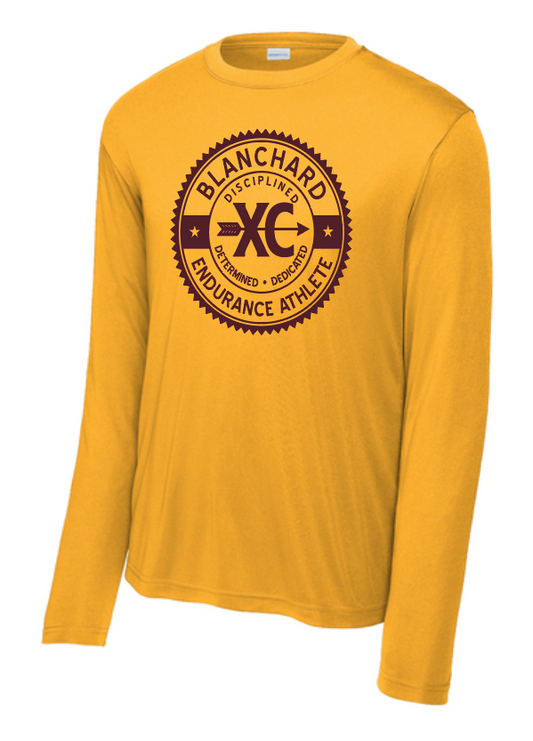 Blanchard XC "Seal" Design L/S Performance T-shirt (gold)