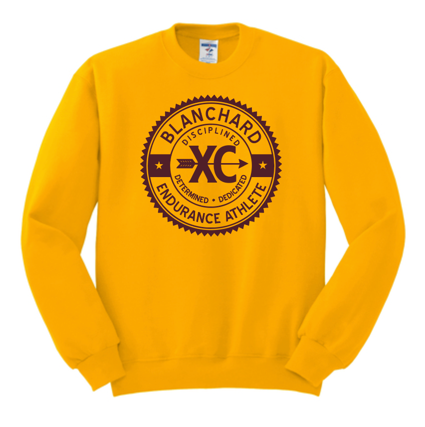 Blanchard XC "Seal" Design Crewneck Sweatshirt (gold)