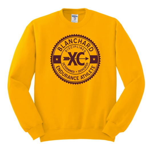 Blanchard XC "Seal" Design Crewneck Sweatshirt (gold)