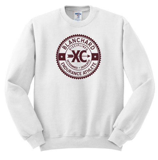 Blanchard XC "Seal" Design Crewneck Sweatshirt (white)