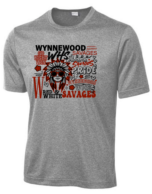 Wynnewood "Collage" Design S/S Dri-fit T-shirt