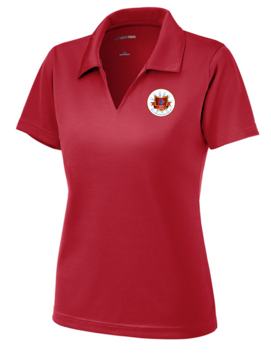 ASCS Staff Women's Dri-Mesh Polo (red)