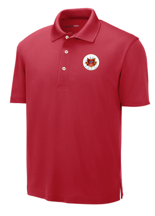 ASCS Staff Uni-Sex Dri-Mesh Polo (red)