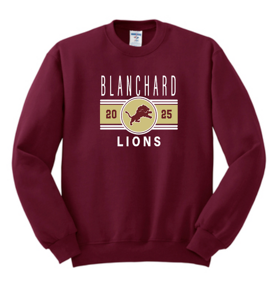 Blanchard PTO "Big Stripe" Design Jerzees Sweatshirt (maroon)