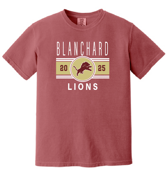 Blanchard PTO "Big Stripe" Design Comfort Colors S/S T-shirt (maroon)