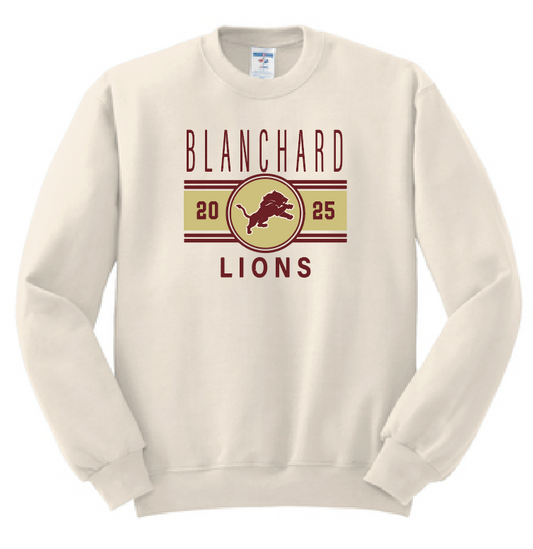 Blanchard PTO "Big Stripe" Design Jerzees Sweatshirt (natural)