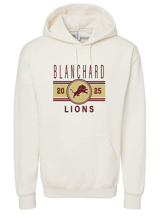 Blanchard PTO "Big Stripe" Design Jerzees Hooded Sweatshirt (natural)