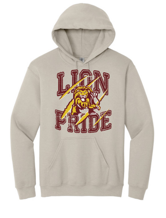 Blanchard PTO "Pride" Design Jerzees Hooded Sweatshirt (sand)