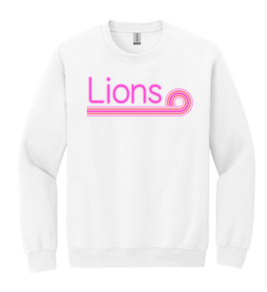 Blanchard PTO "Pink Stripe" Design Jerzees Sweatshirt (white)