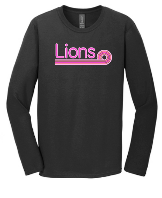 Blanchard PTO "Pink Stripe" Design Softstyle L/S T-shirt (black)