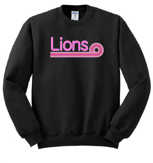 Blanchard PTO "Pink Stripe" Design Jerzees Sweatshirt (black)