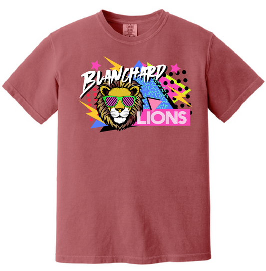 Blanchard PTO "90's Blast" Design Comfort Colors S/S T-shirt (adult)(chili)