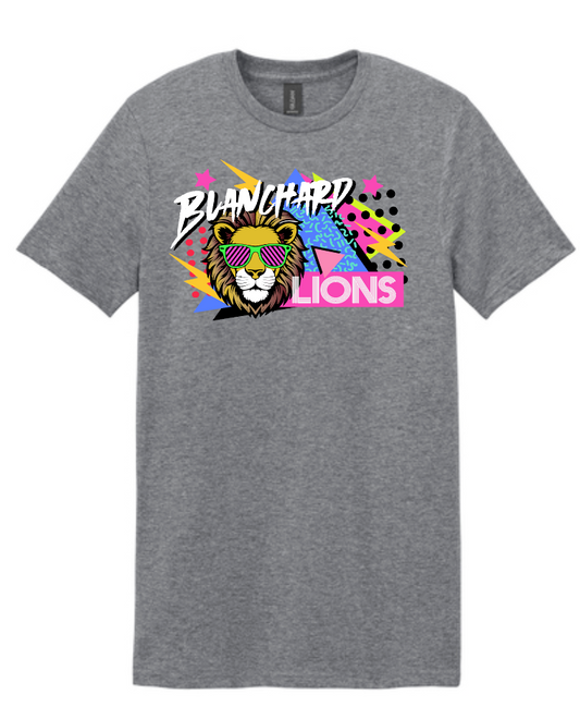 Blanchard PTO "90's Blast" Design LAT S/S T-shirt (youth)(drk heather)
