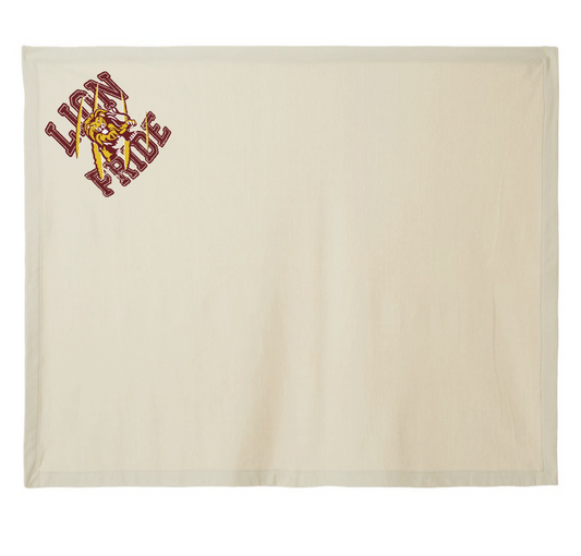 Blanchard PTO "Pride" Design Gildan Fleece Blanket (sand)