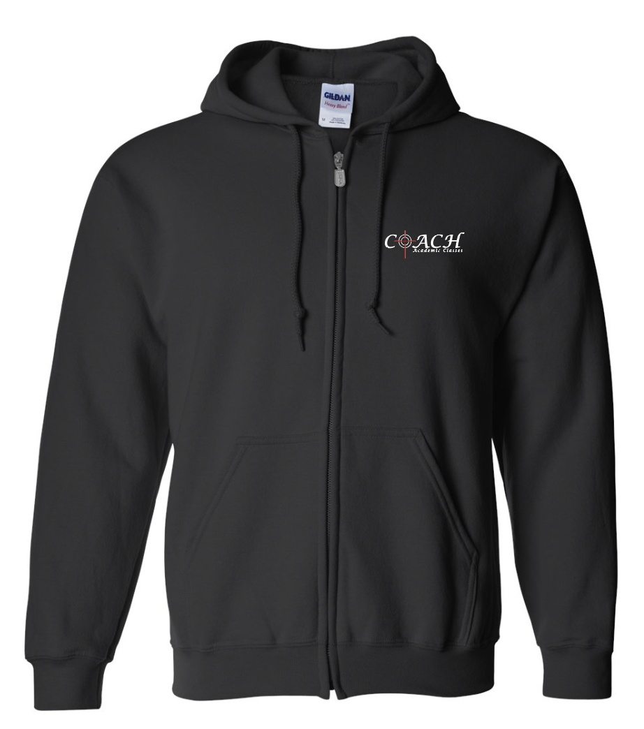 Coach Gildan Zip Hooded Sweatshirt (black)(youth)