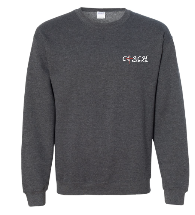 Coach Gildan Crewneck Sweatshirt (dr heather)(adult)