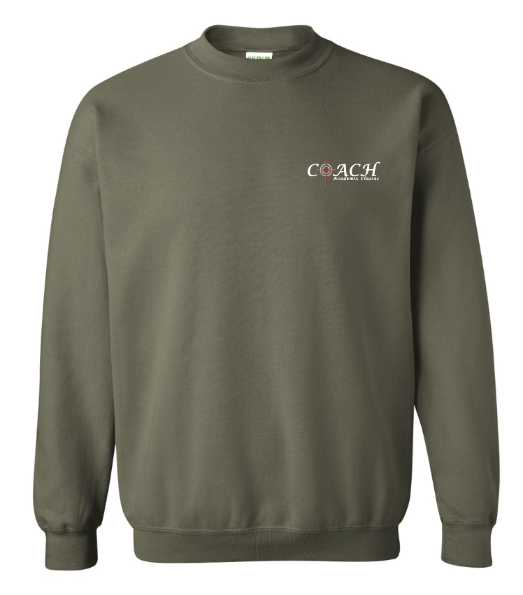 Coach Gildan Crewneck Sweatshirt (mil green)(adult)